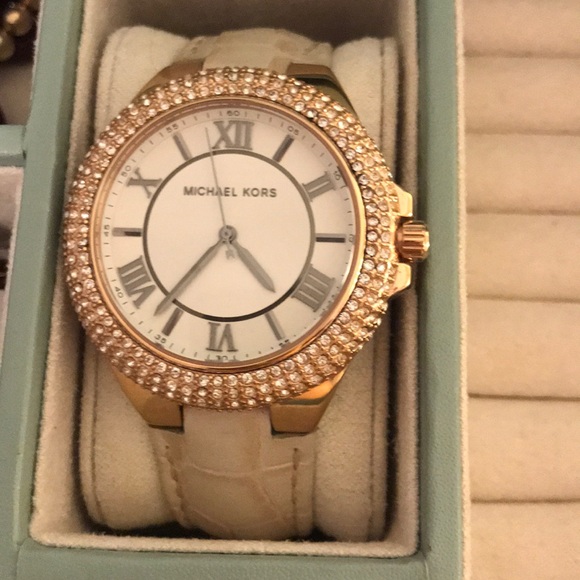 Michael Kors leather band wrist watch